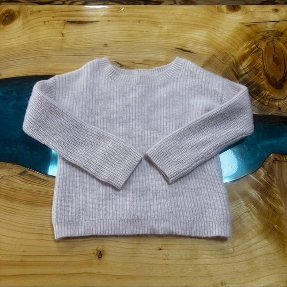 Quince Cashmere Crew Neck Sweater - Soft Pink - Picture 1 of 5